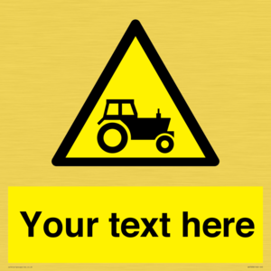 Custom warning farm machinery